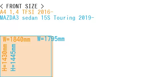 #A4 1.4 TFSI 2016- + MAZDA3 sedan 15S Touring 2019-